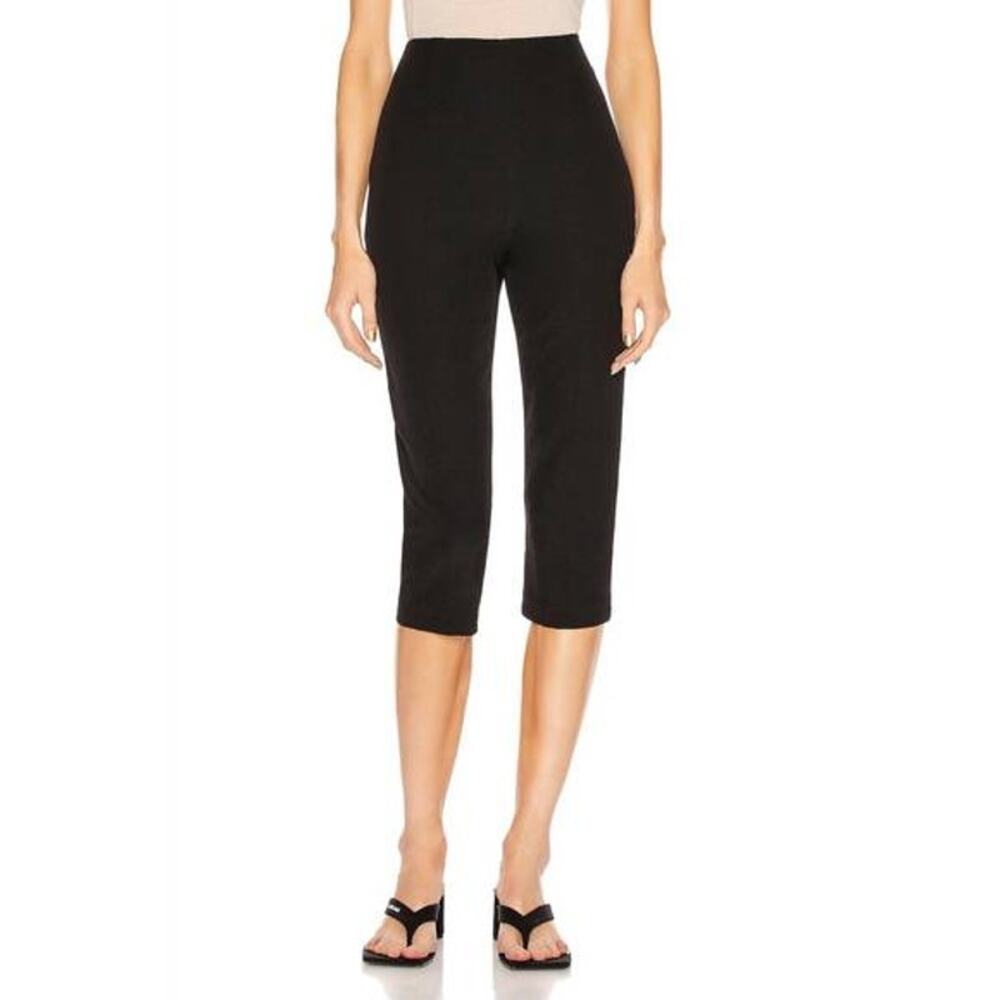 A.L.C. Skyler High Rise Crop Pant Women 8 Black Italian Stretch NWT